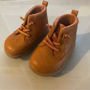 Carter's Tan Kids Boots with Stretchy Laces